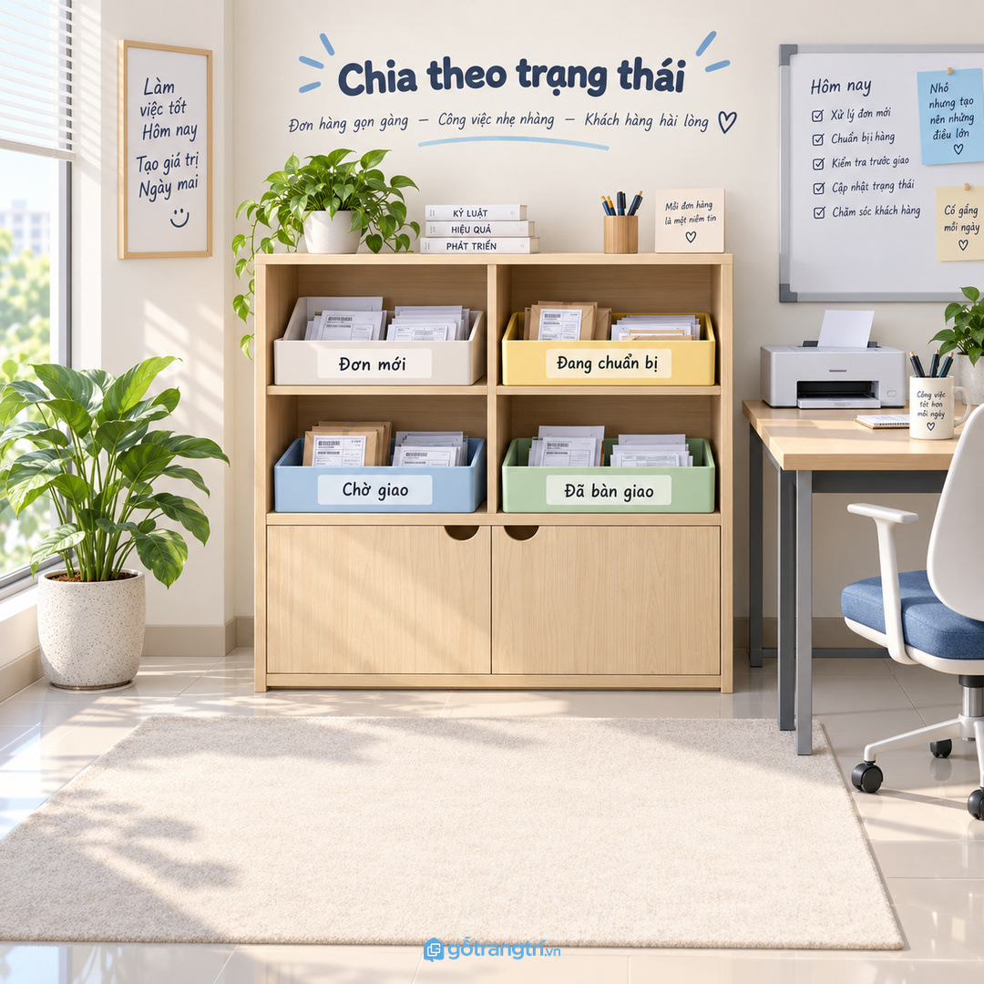 Đơn hàng cần tách theo trạng thái mới xác nhận chuẩn bị và bàn giao