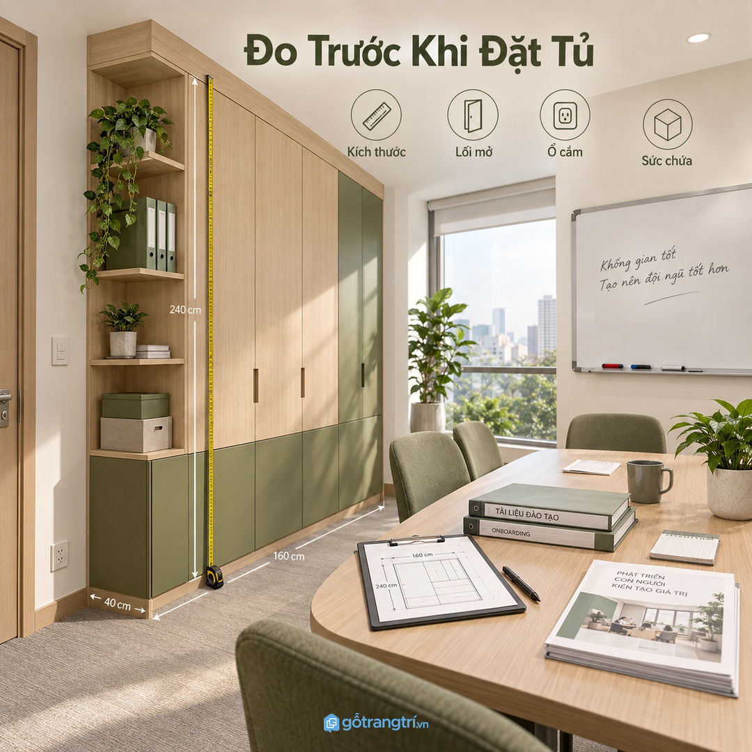Khoang tài liệu riêng giúp người phụ trách setup buổi training nhanh hơn