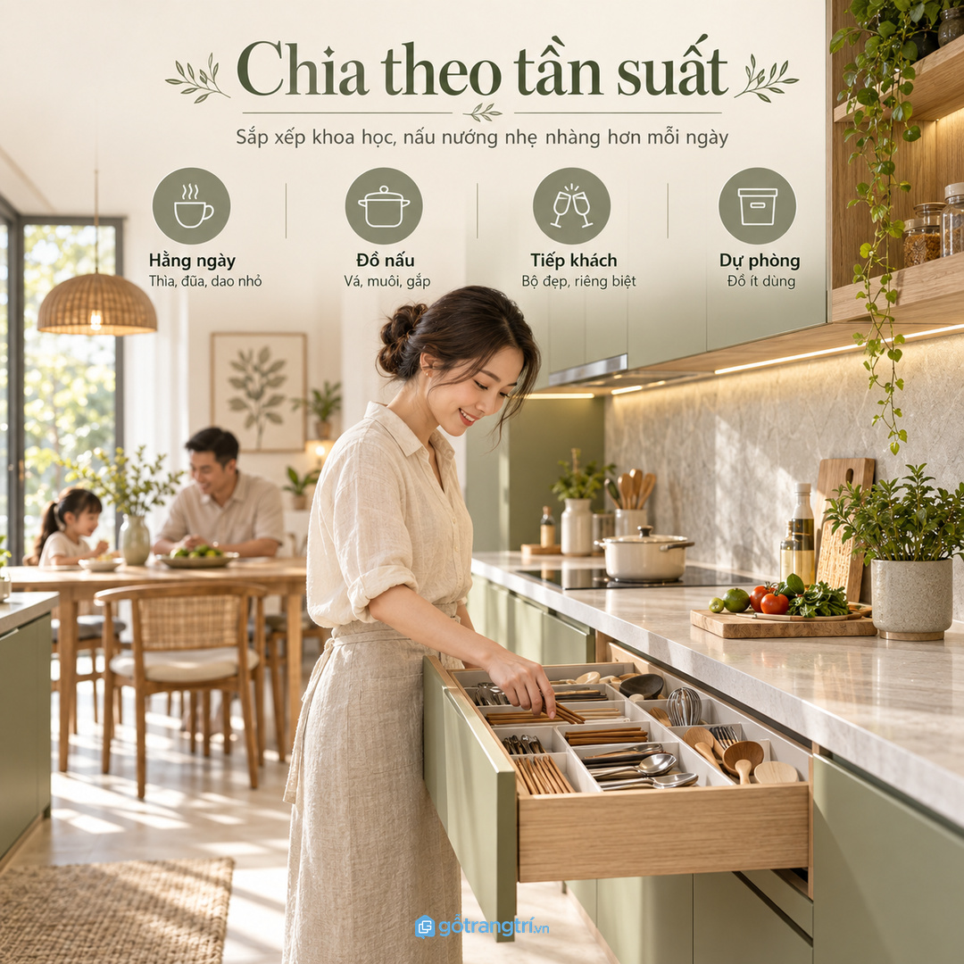 Không nên chia quá nhiều ô nhỏ khi thói quen dùng chưa rõ