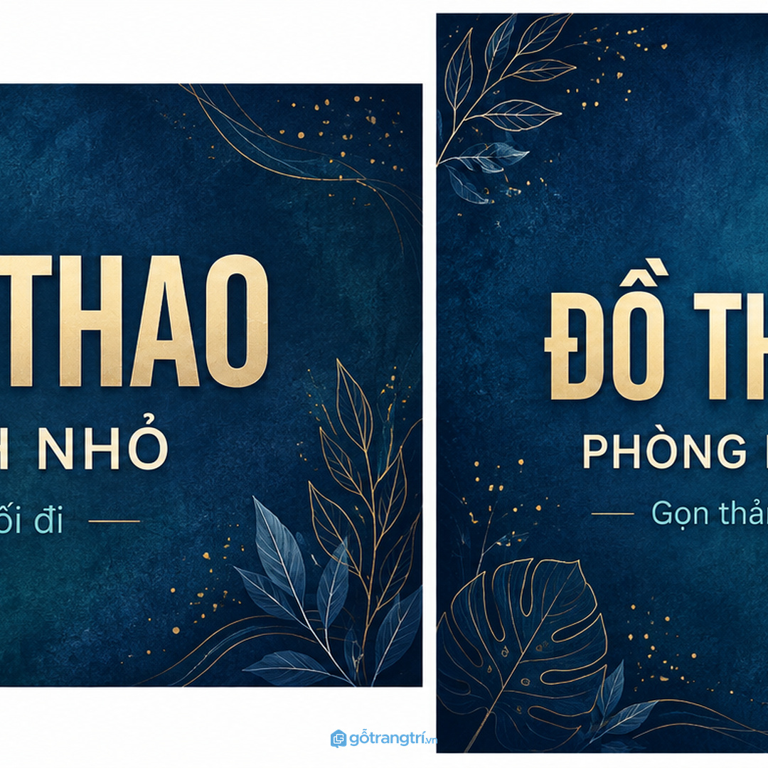 Khăn tập và phụ kiện nhỏ nên tách khỏi đồ decor