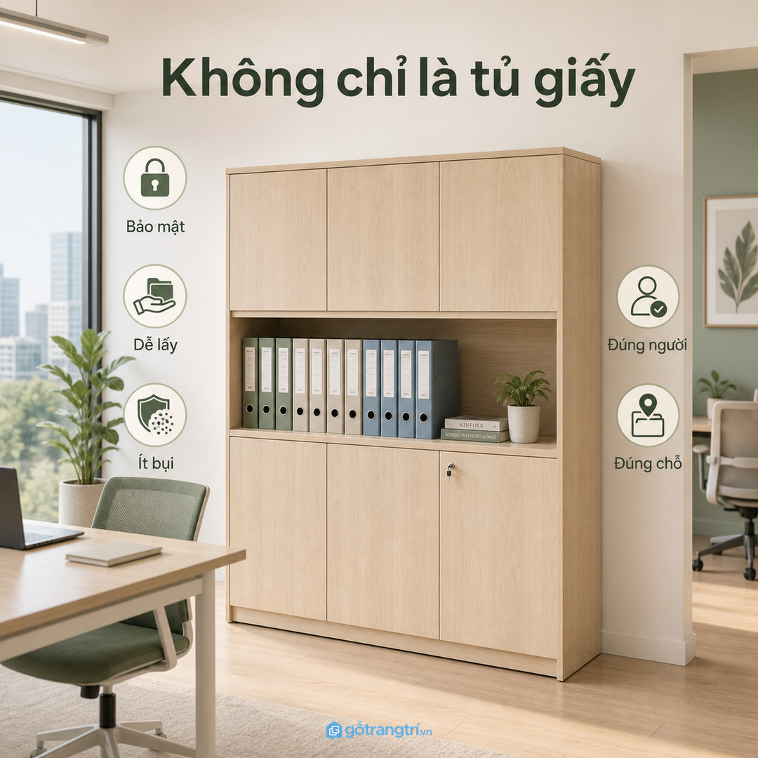Tủ hồ sơ kế toán không chỉ là một tủ giấy thông thường