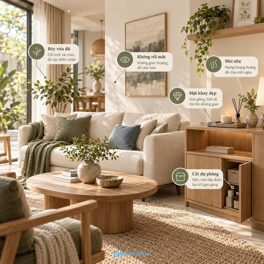 Tủ nến thơm không nên biến thành kệ decor mở đầy bụi