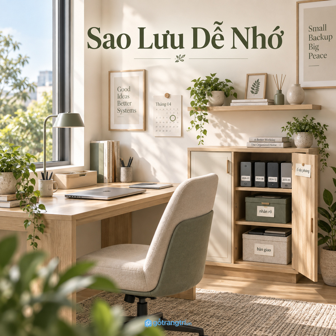 Lịch sao lưu rõ giúp ổ dự phòng không bị quên