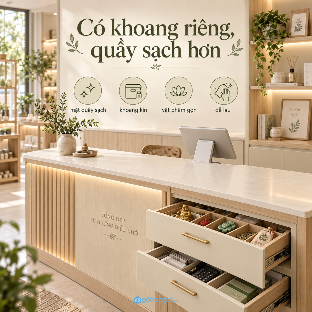 Phong thủy tốt trước hết cần gọn đúng dịp và dễ kiểm soát