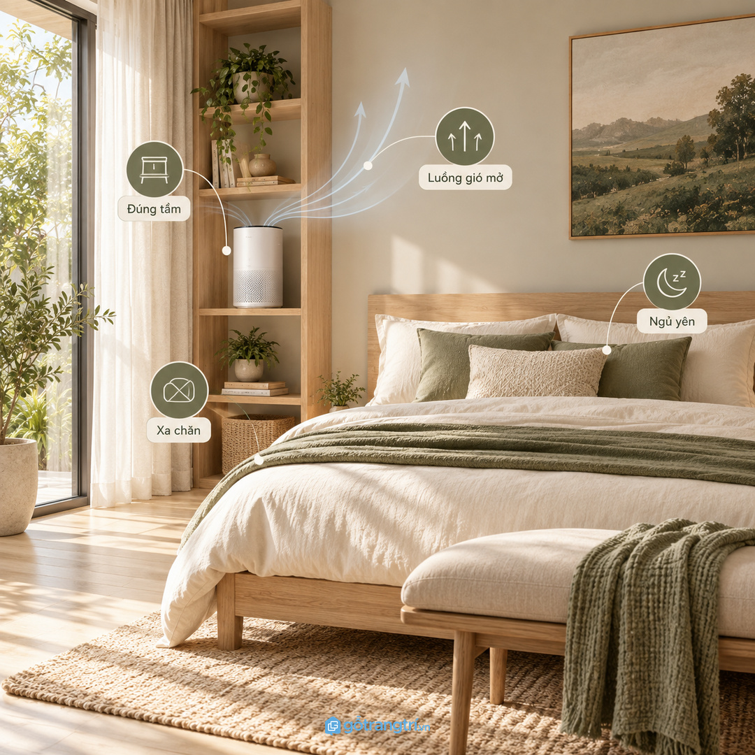 Đo máy dây điện ổ cắm và lối đi trước khi chốt kích thước kệ