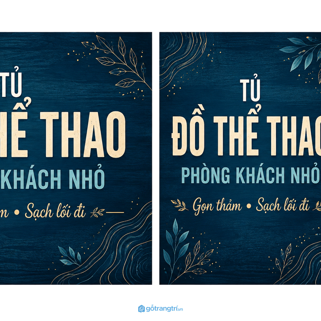 Đo thảm, tạ tay và dây kháng lực trước khi đặt tủ