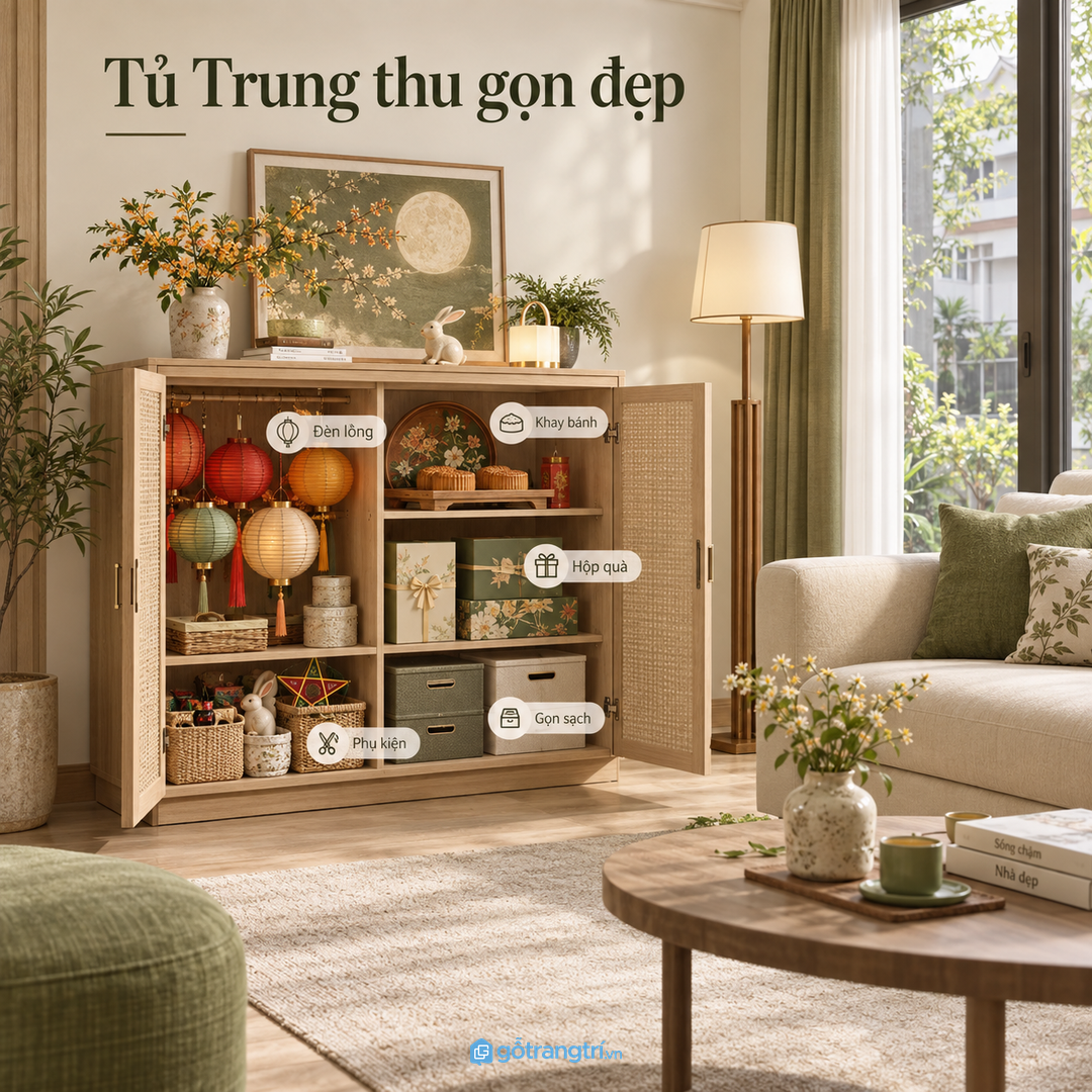 Chia khoang riêng cho đồ dễ móp đồ sạch đồ treo và hộp phụ kiện nhỏ
