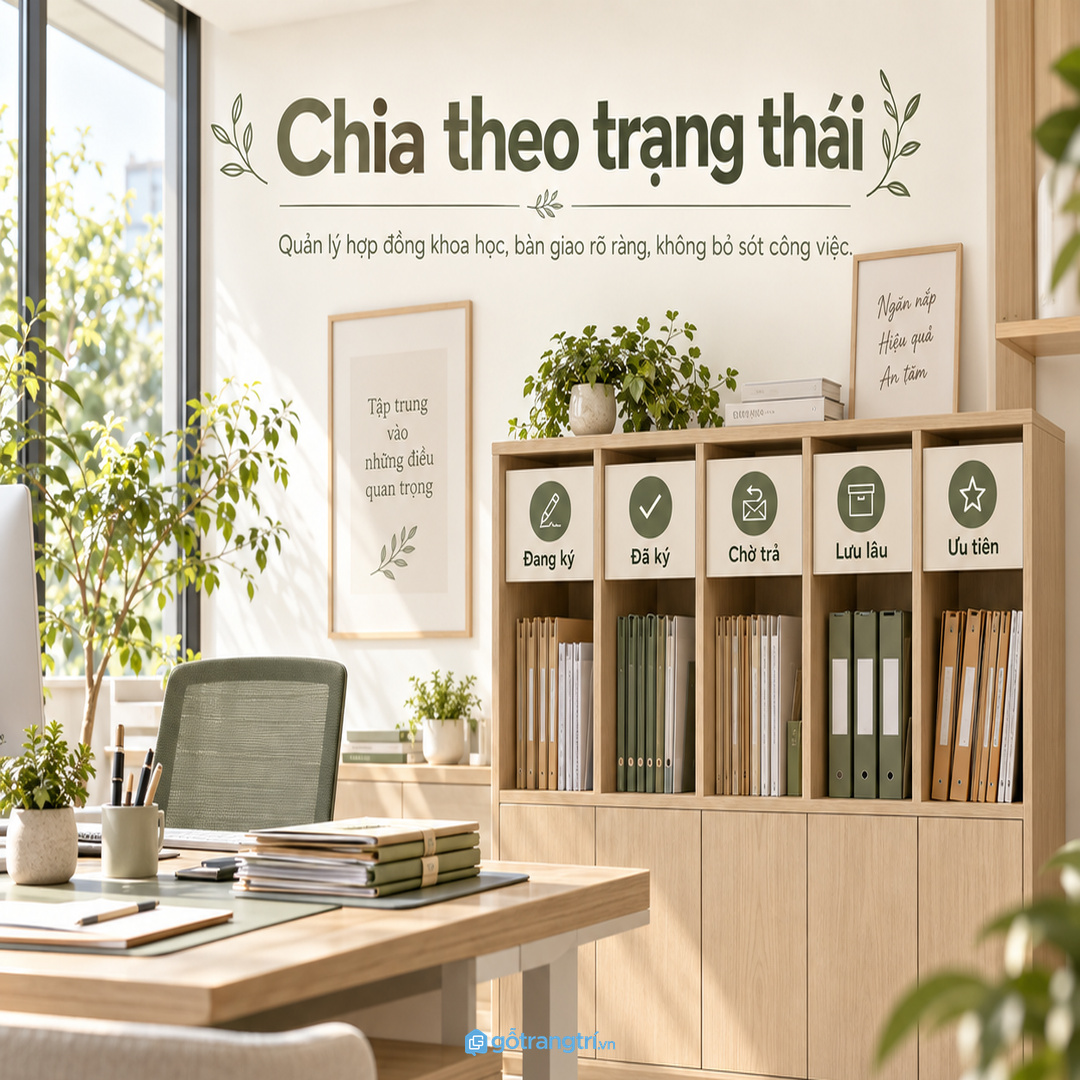 Chia khoang theo hợp đồng mới hồ sơ chờ ký hóa đơn và giấy bàn giao
