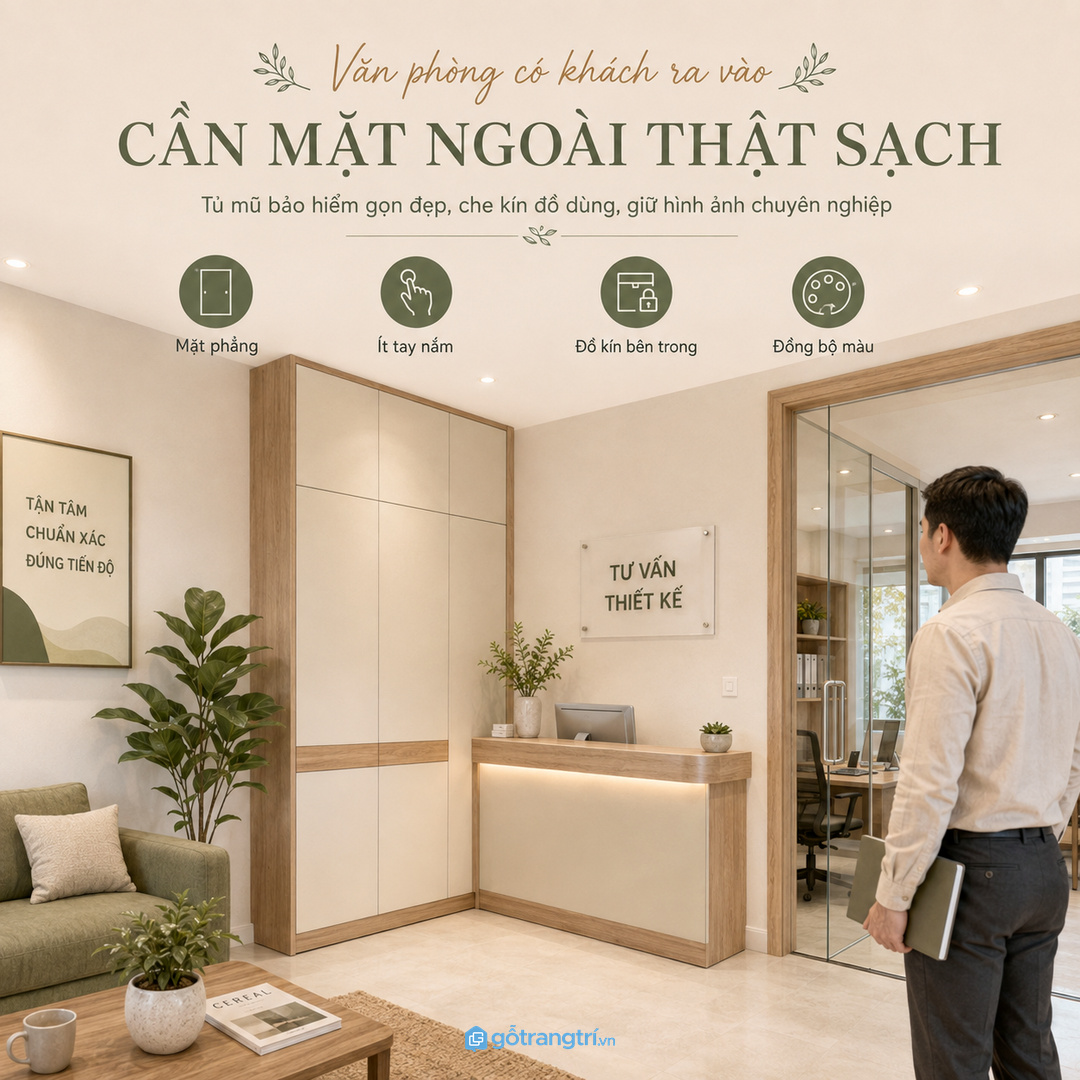 Khoang gửi cần thoáng, sạch và tách khỏi hồ sơ giấy