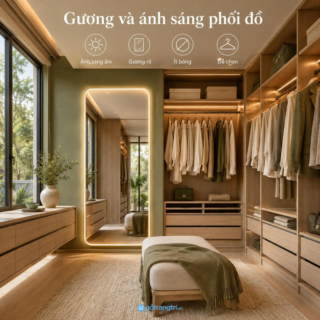 Chia khoang theo thói quen chọn đồ buổi sáng và dịp dự tiệc