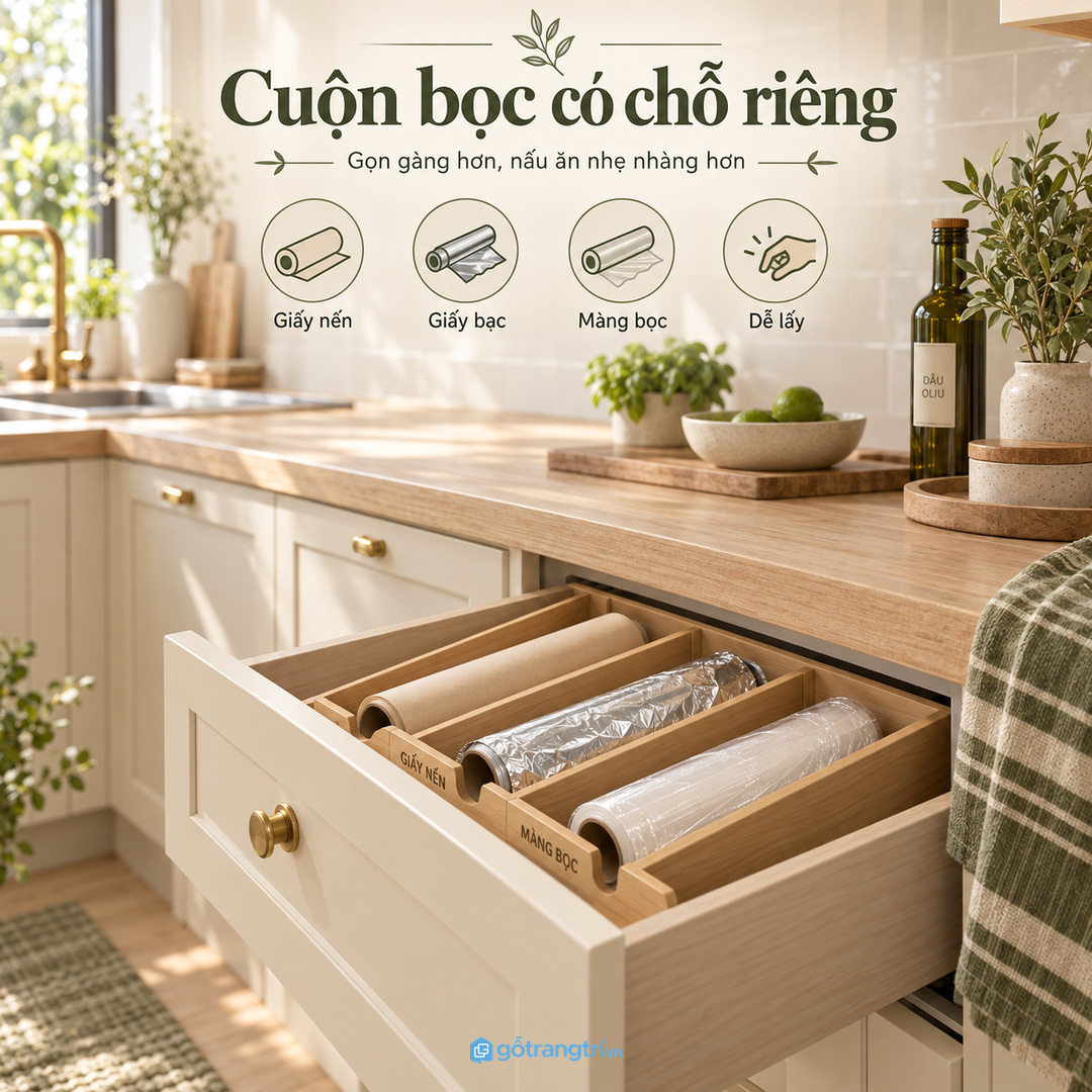 Vật liệu dễ lau giữ ngăn khô sạch hơn