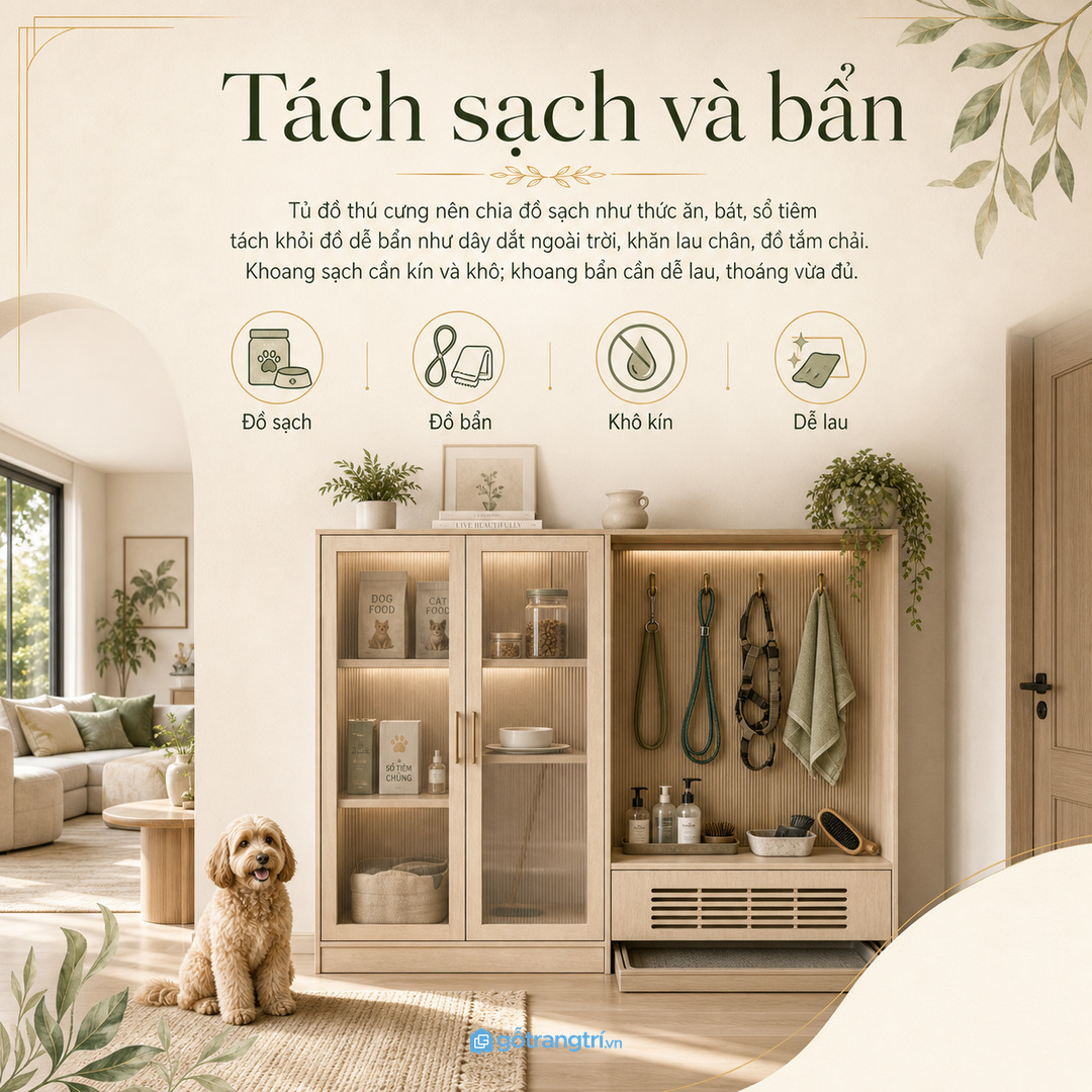 Đo đồ thật trước khi đặt làm tủ cát mèo