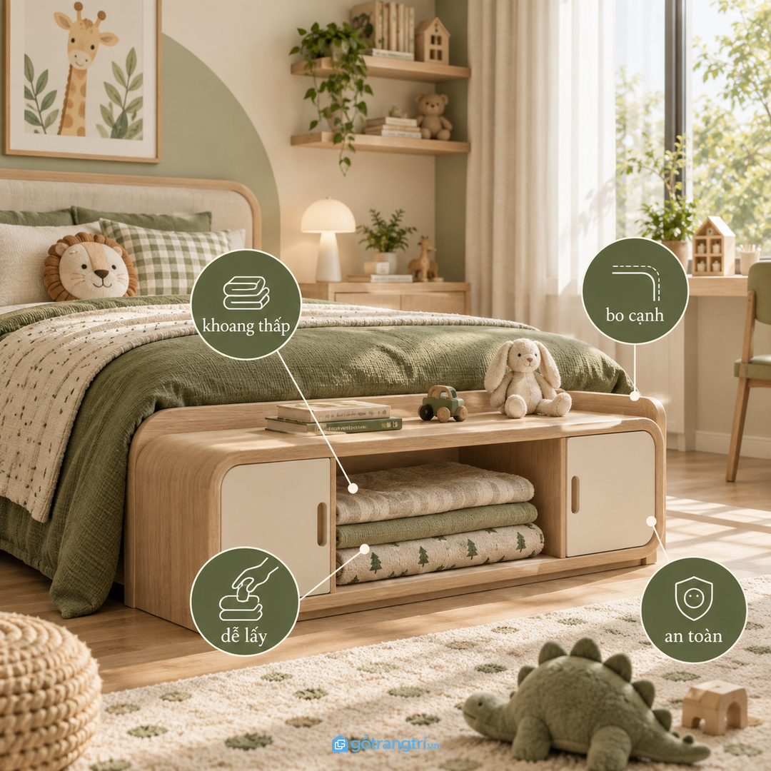 Phòng ngủ vợ chồng cần chia ga gối chăn mỏng theo tần suất dùng