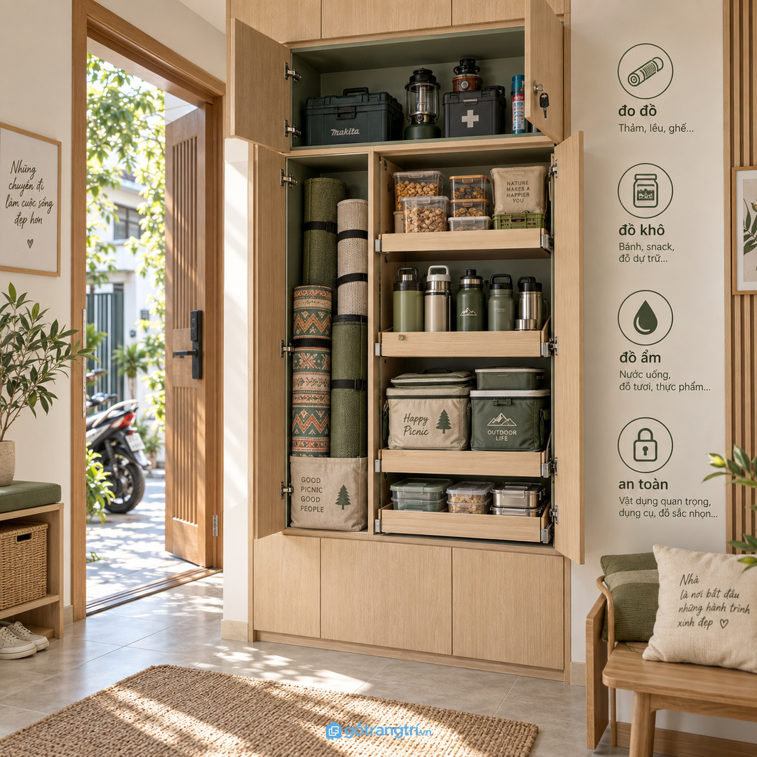 Giữ lối đi và hướng mở cánh để nhà phố nhỏ không bị vướng