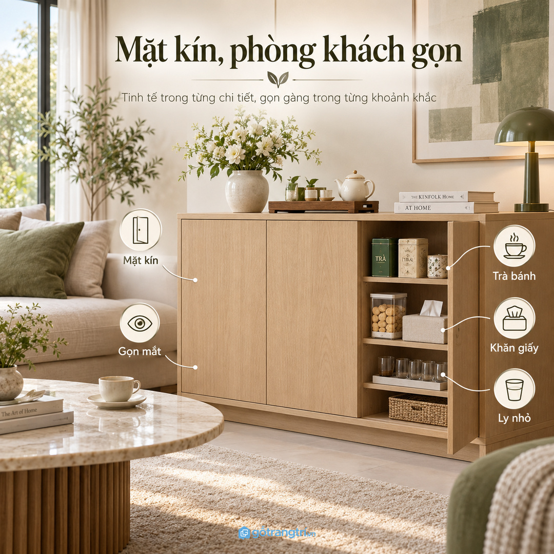 Nhà có trẻ nhỏ cần khoang cao cho bánh kẹo và món cần kiểm soát