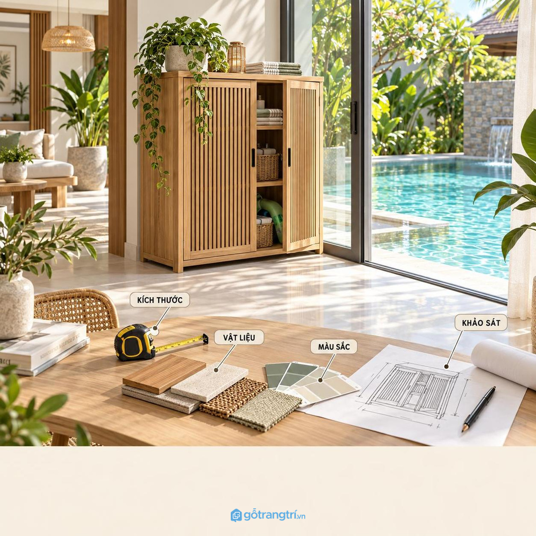 Nhà có trẻ nhỏ cần ngăn thấp, móc kín và góc an toàn
