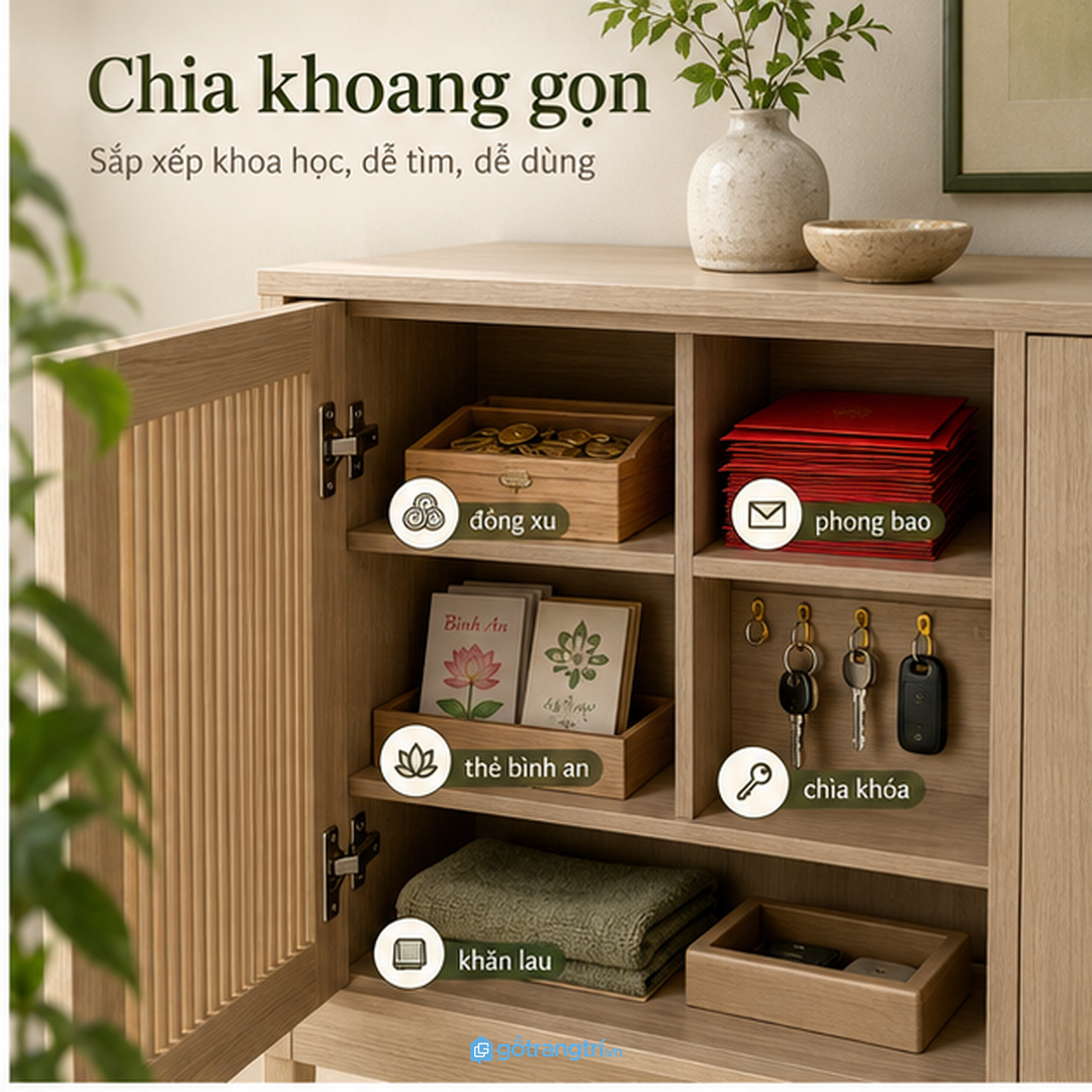 Căn hộ nhỏ cần tủ mỏng không chắn cửa và giữ giày dép gọn
