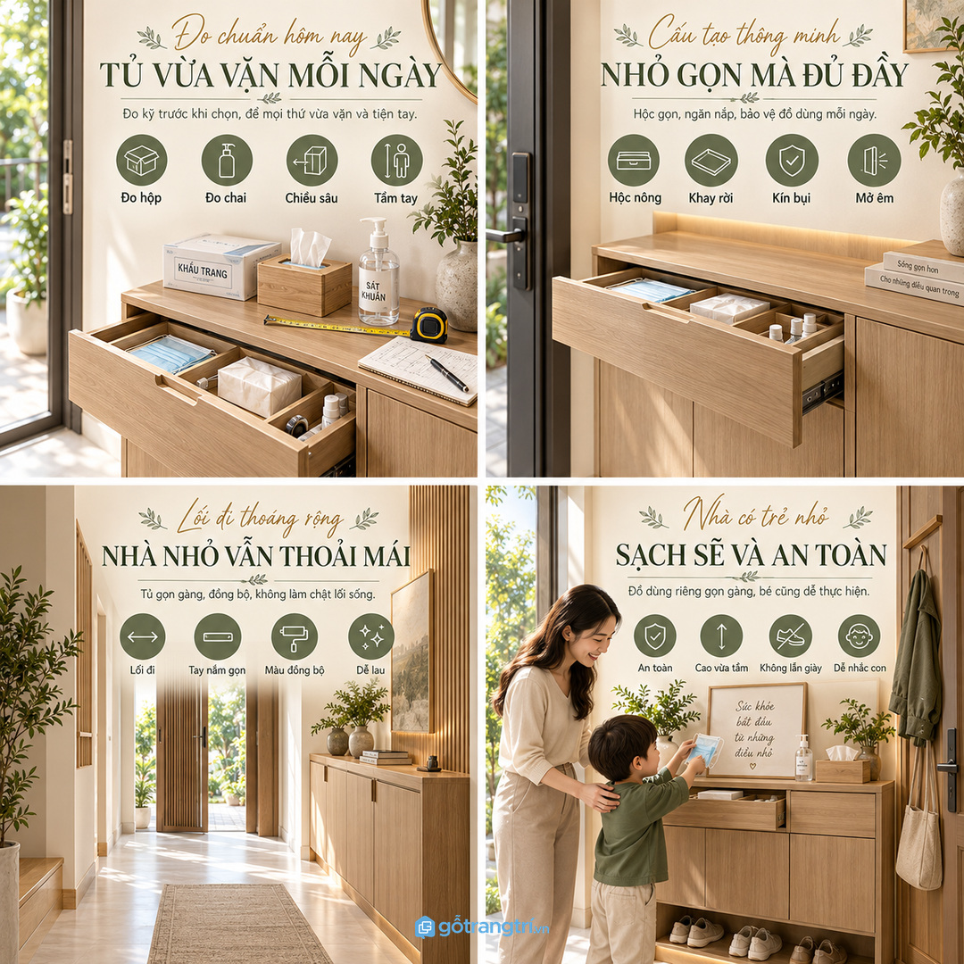 Nhà có trẻ nhỏ cần đặt gel và đồ dự phòng ở vị trí an toàn