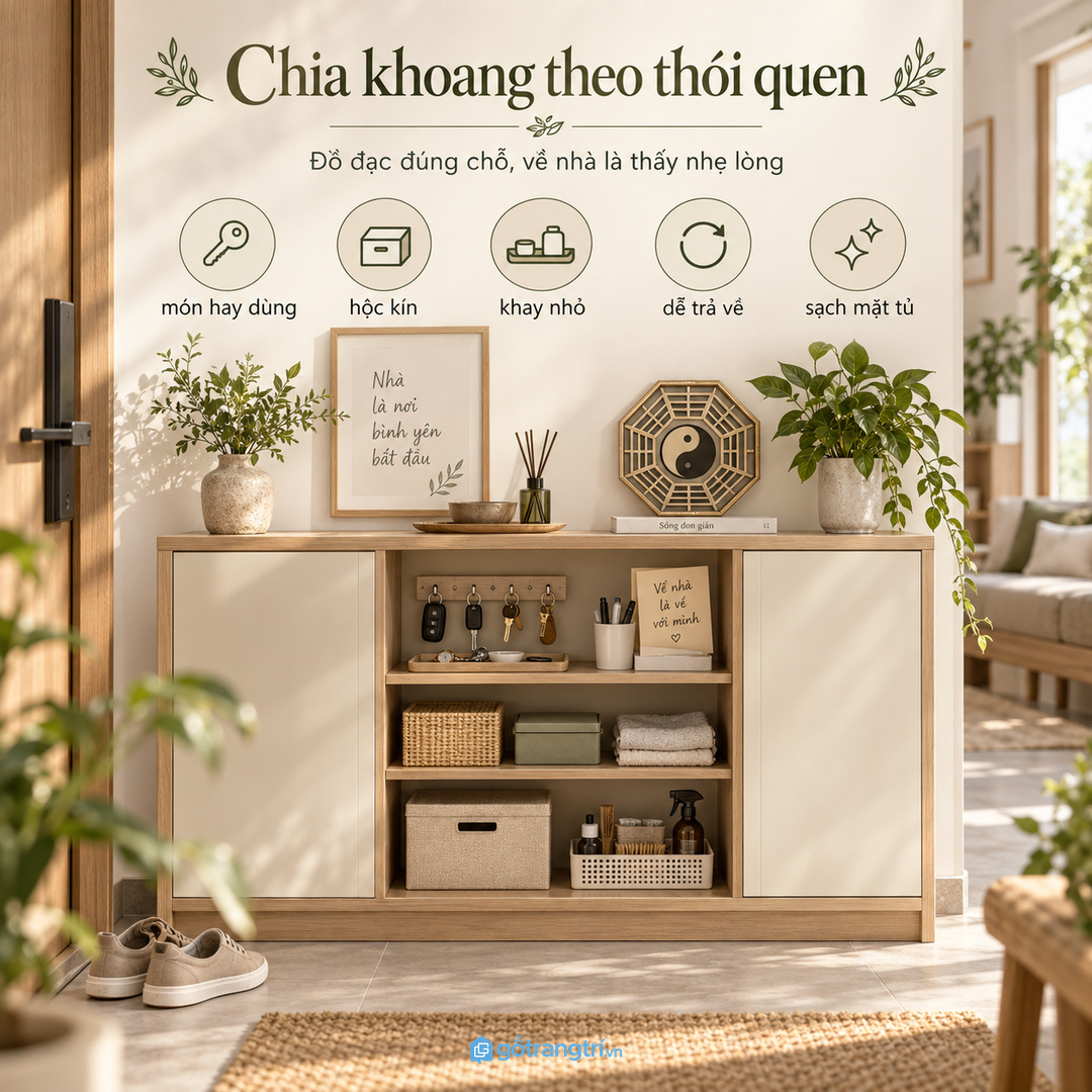 Tủ may đo theo mặt bằng thật giúp đẹp khi đóng và dễ dùng khi mở