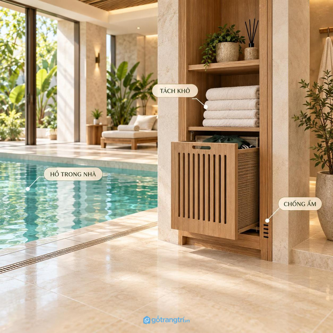 Biệt thự hay đãi khách nên có khoang khăn sạch riêng