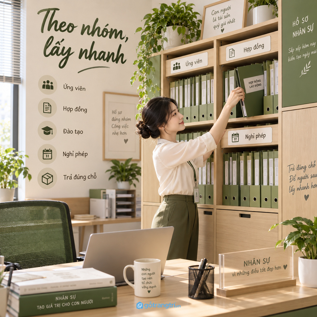 Phân nhóm hồ sơ giúp HR tìm nhanh và trả đúng vị trí
