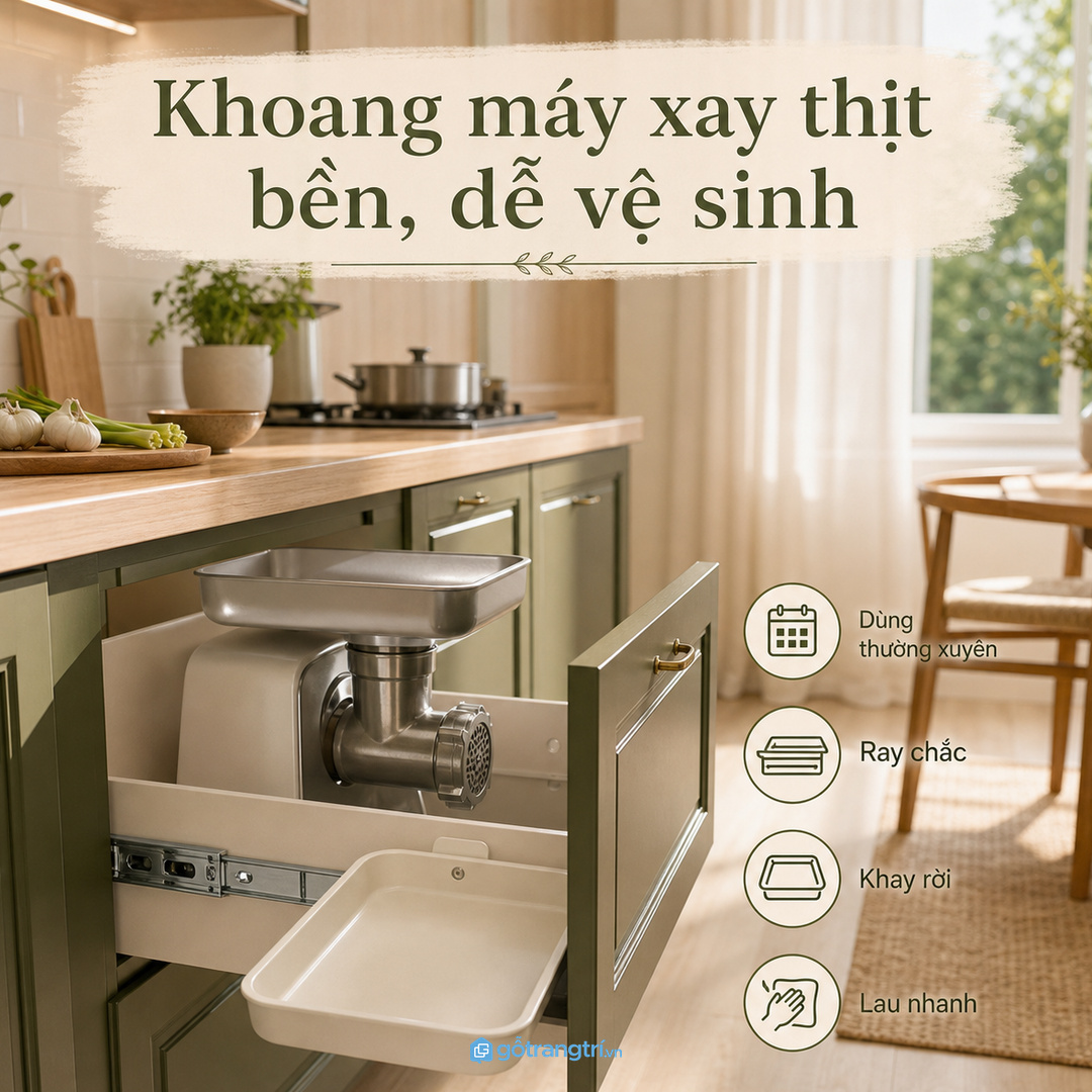 Nhà phố nấu nhiều cần khoang máy xay thịt bền và dễ vệ sinh
