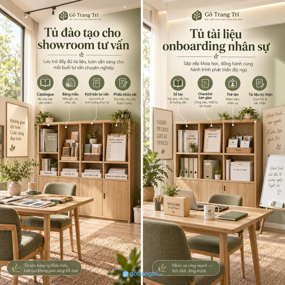 Showroom tư vấn cần khoang catalogue bảng mẫu kịch bản tư vấn và phiếu khảo sát khách