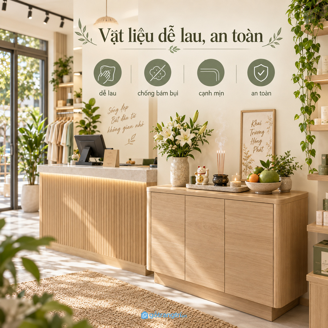 Nhà phố kinh doanh nên cất gọn đồ lễ sau ngày khai trương