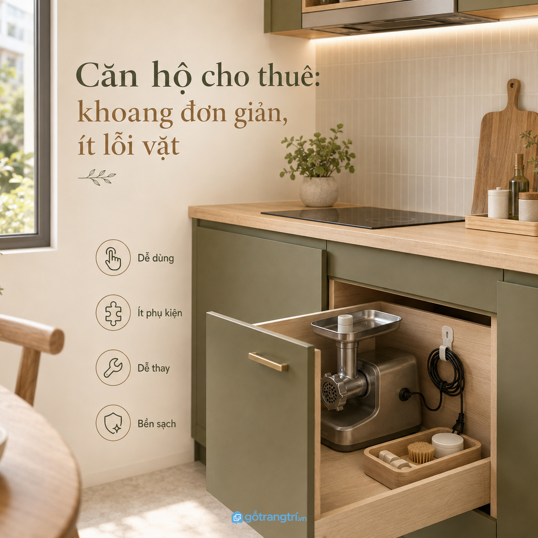 Căn hộ cho thuê nên chọn khoang đơn giản, ít lỗi vặt