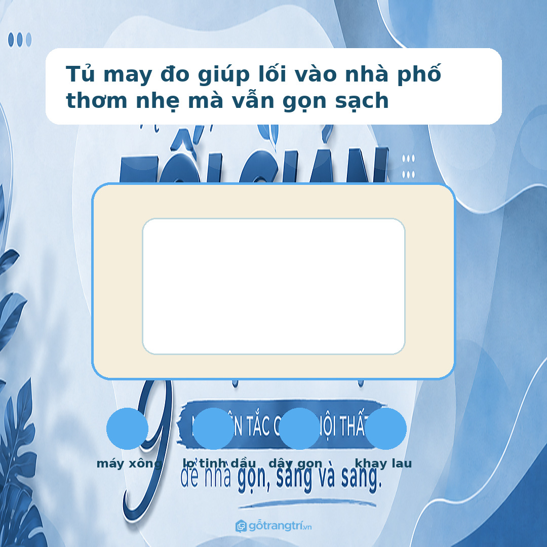 Tủ may đo giúp lối vào nhà phố thơm nhẹ mà vẫn gọn sạch