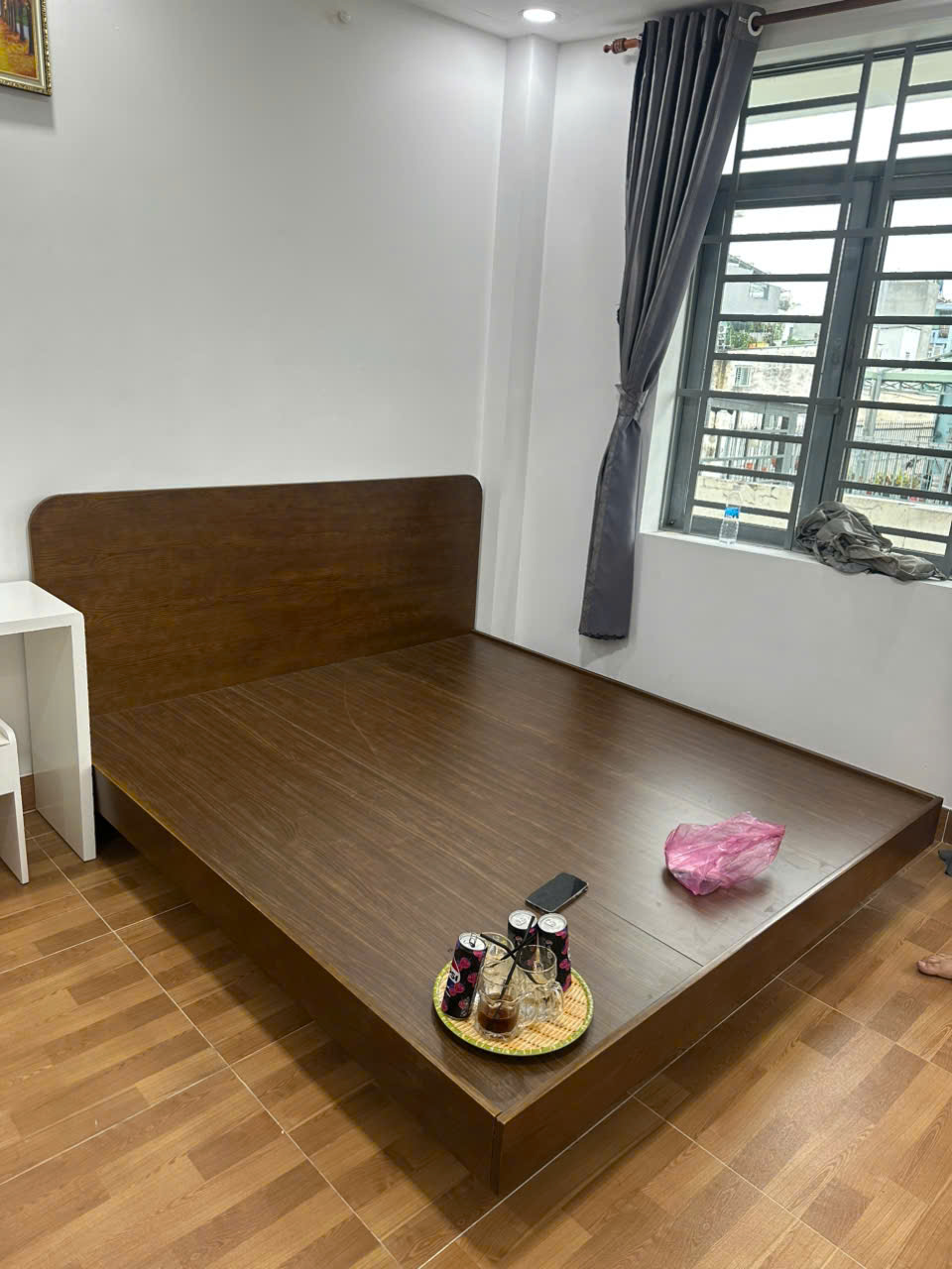 Ảnh khách hàng đánh giá Giường Ngủ Màu Xanh Olive Hiện Đại 1m8 GHS-9007