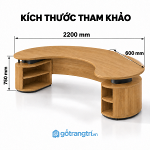 Bàn làm việc chữ U liền tủ cho setup nhiều màn hình