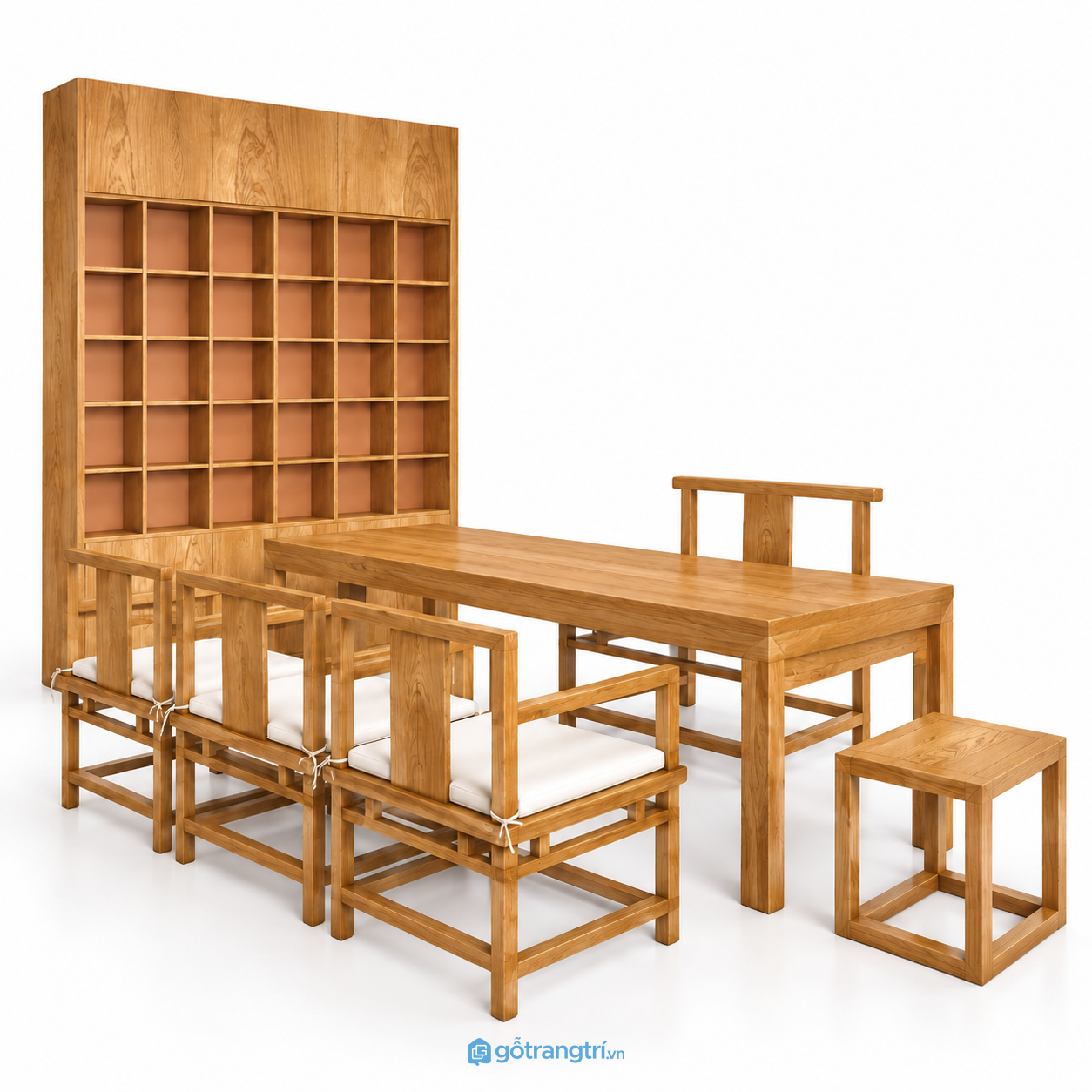 Bàn tiếp khách gỗ kiểu Trung Hoa dáng chữ nhật GHS-7013 - hình ảnh thực tế 1 Bàn tiếp khách gỗ kiểu Trung Hoa dáng chữ nhật GHS-7013 - hình ảnh thực tế 1