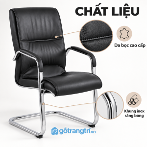 Bề mặt bọc da dễ vệ sinh, khung kim loại chắc chắn