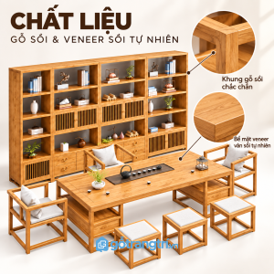 Bề mặt gỗ đẹp, phù hợp sử dụng hằng ngày