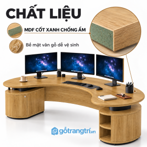 Bề mặt vân gỗ đẹp, dễ vệ sinh khi sử dụng
