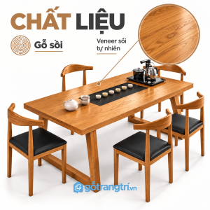 Bề mặt vân gỗ đẹp, thuận tiện khi sử dụng