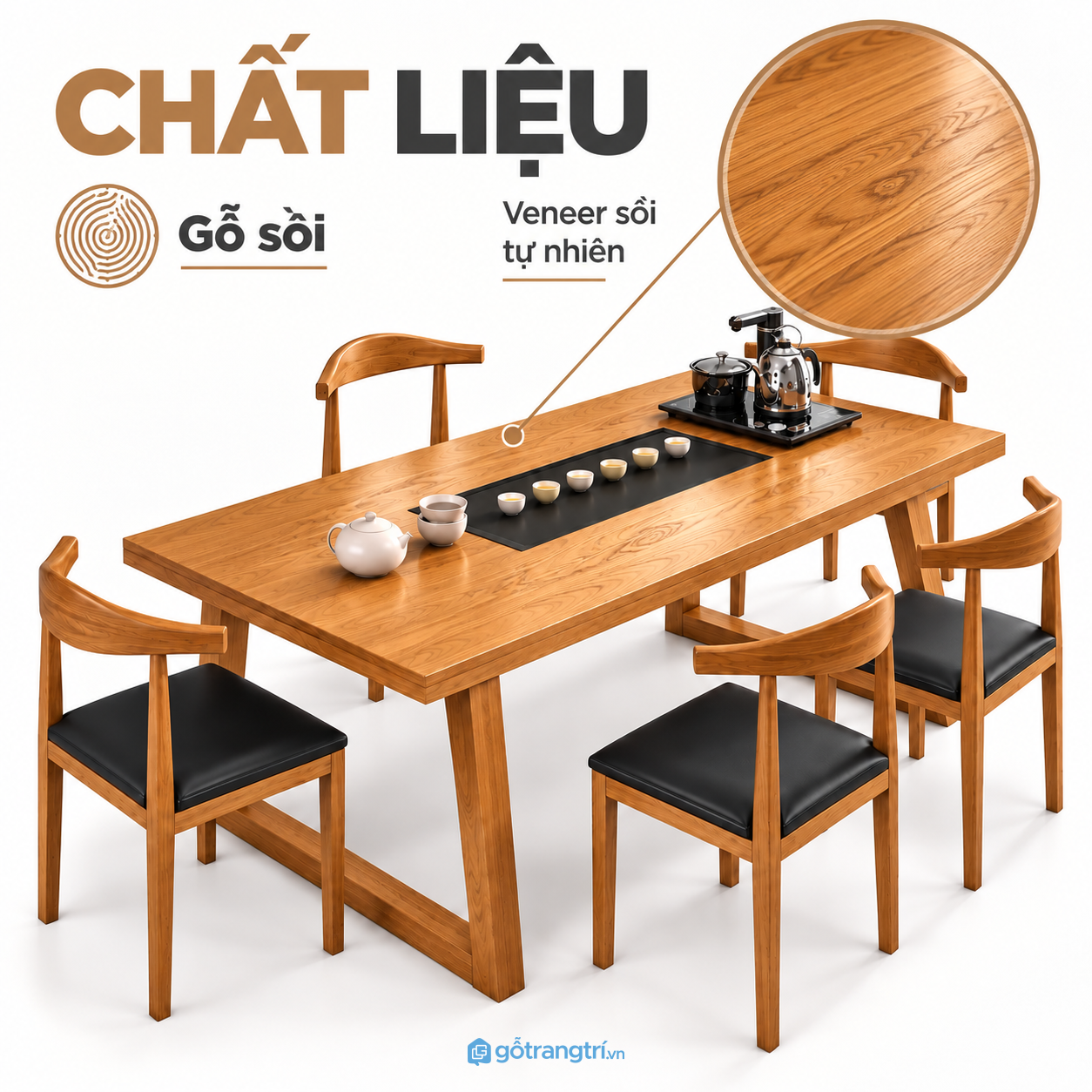 Bề mặt vân gỗ đẹp, thuận tiện khi sử dụng Bề mặt vân gỗ đẹp, thuận tiện khi sử dụng