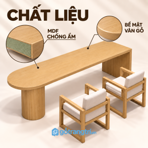 Chân trụ bản lớn tạo cảm giác chắc chắn