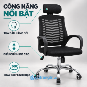 Chân xoay mạ crom và bánh xe thuận tiện di chuyển