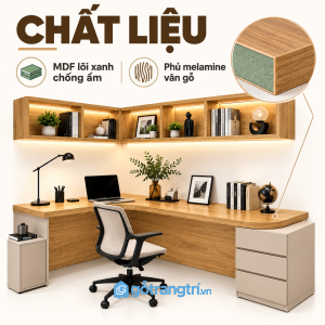 Chất liệu bề mặt dễ vệ sinh, phù hợp sử dụng hằng ngày