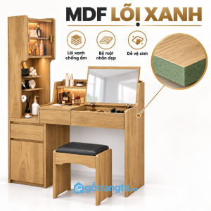 Chất liệu bền đẹp, dễ vệ sinh và sử dụng