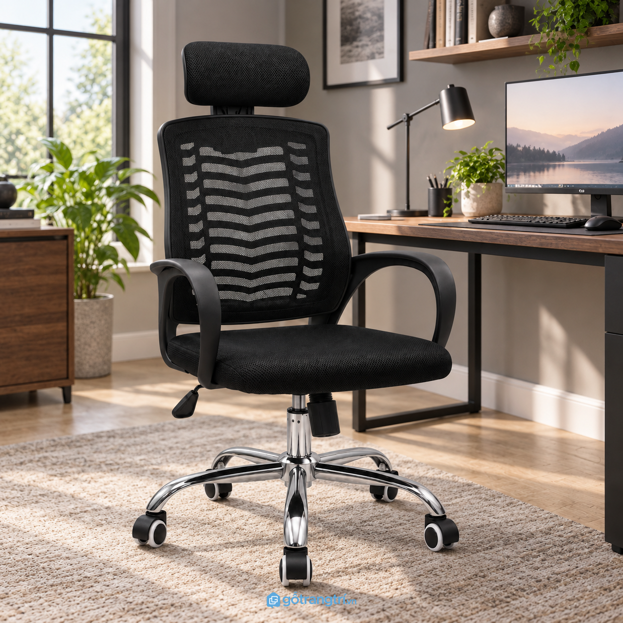 Chi tiết thiết kế Ghế xoay văn phòng lưng lưới có tựa đầu 5 50 500 5000 50000 GHS-7010 Chi tiết thiết kế Ghế xoay văn phòng lưng lưới có tựa đầu 5 50 500 5000 50000 GHS-7010
