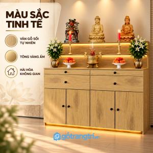 Dễ bố trí trong phòng khách hoặc phòng thờ riêng