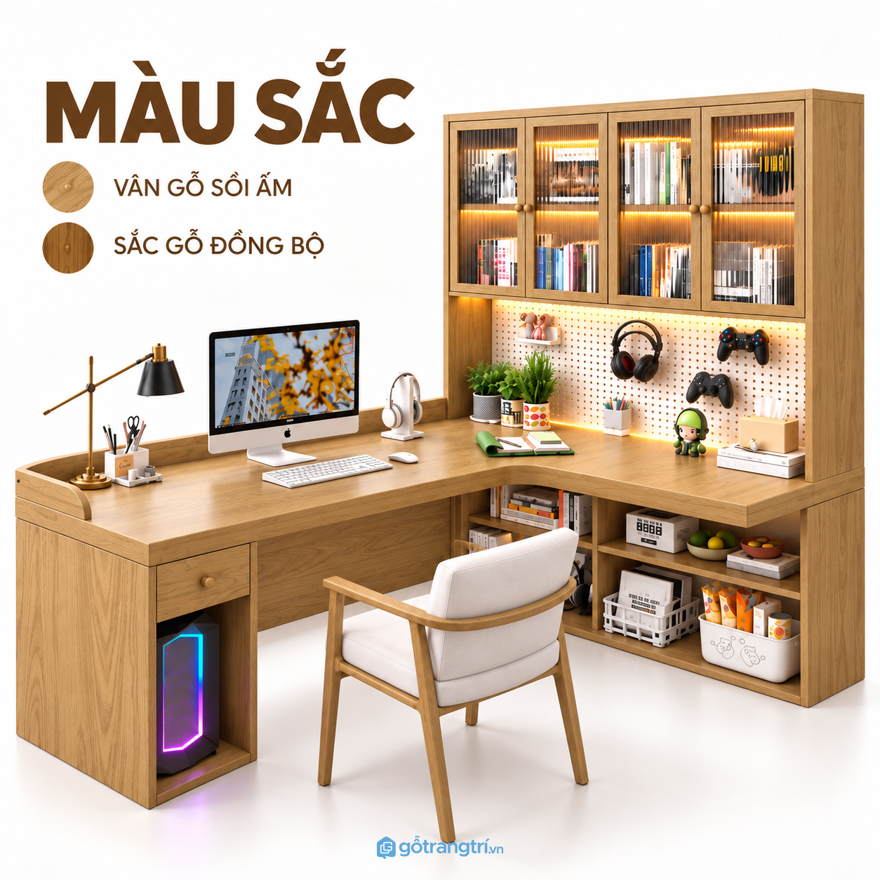 Dễ bố trí trong phòng ngủ và góc làm việc tại nhà
