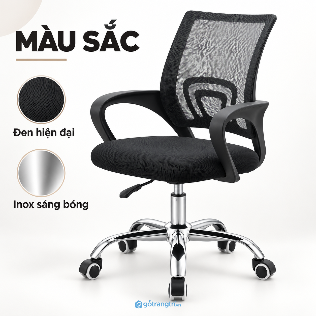 Dễ kết hợp với bàn làm việc và nhiều không gian Dễ kết hợp với bàn làm việc và nhiều không gian