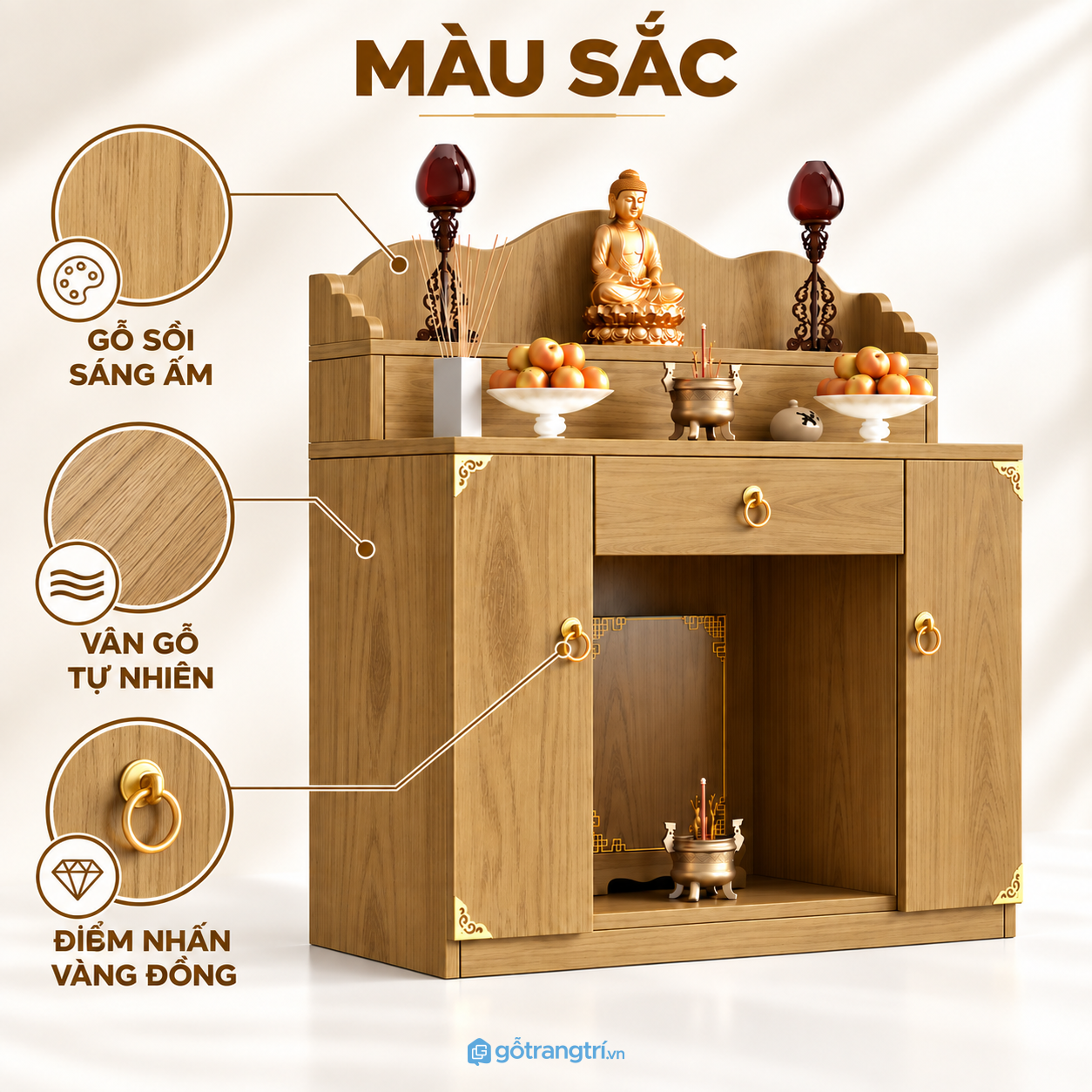 Dễ kết hợp với nhiều không gian nội thất Dễ kết hợp với nhiều không gian nội thất