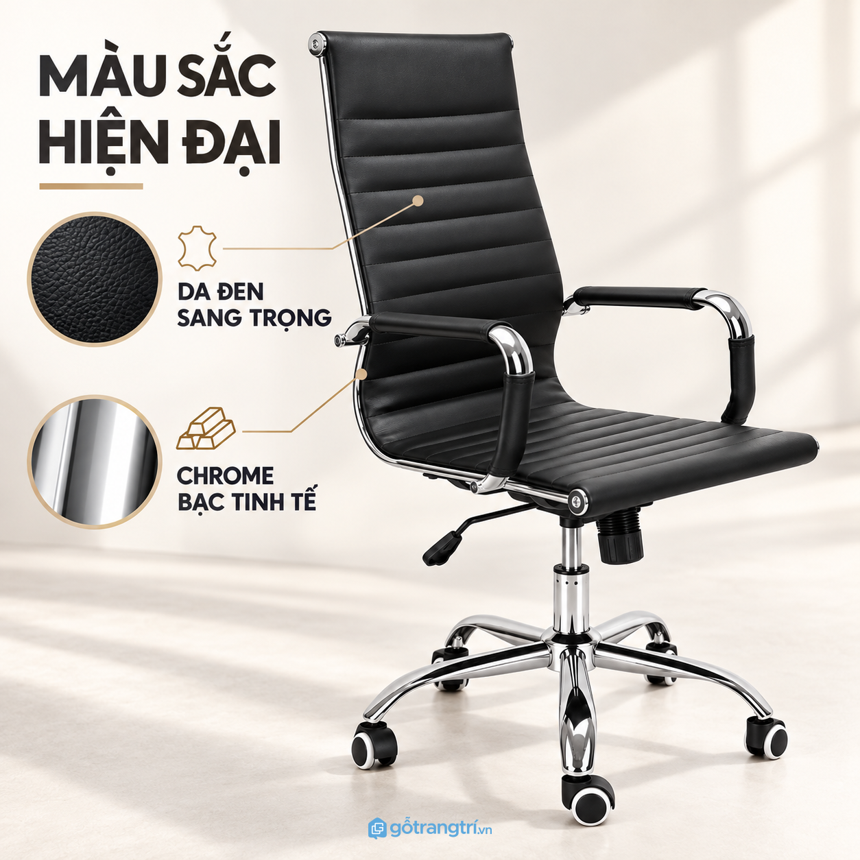 Dễ phối cùng nhiều không gian làm việc