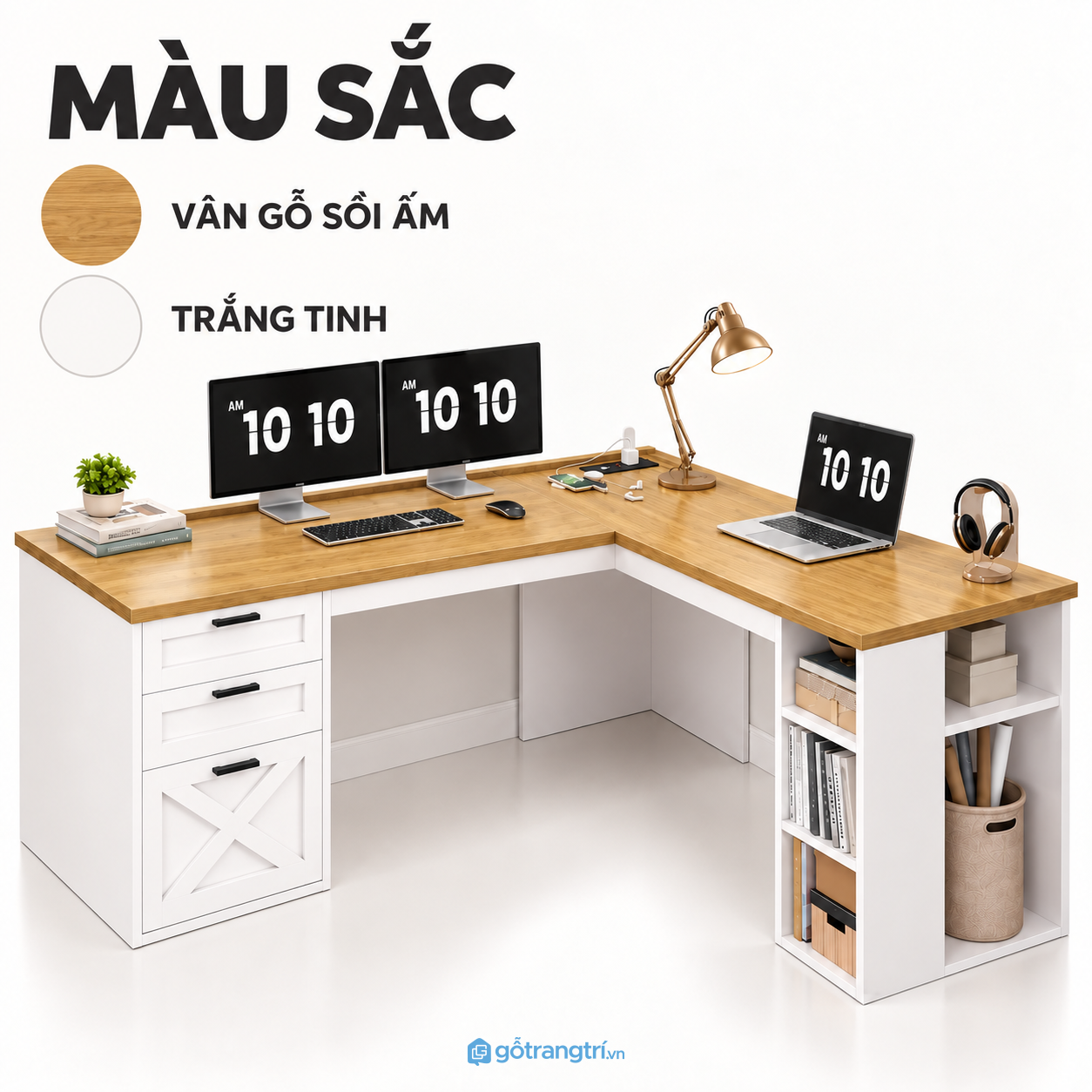 Dễ phối hợp với phòng làm việc tại nhà