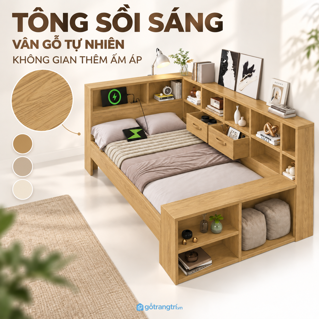 Dễ phối với nhiều không gian nội thất Dễ phối với nhiều không gian nội thất